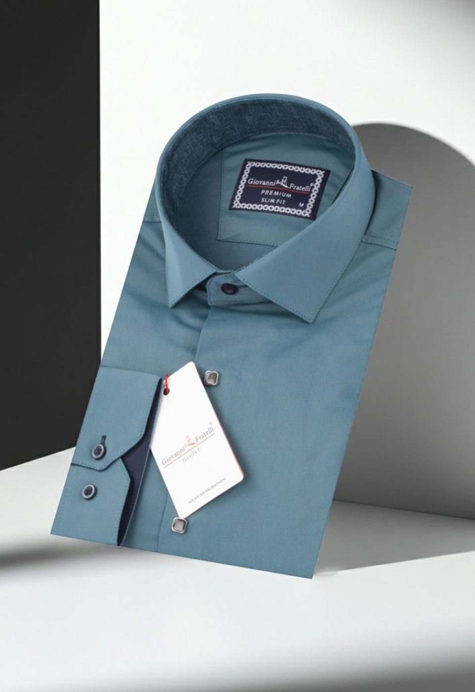 Slim Fit Uzun Kol Düz Renk Saten Erkek Gömlek 3GMK317037A35