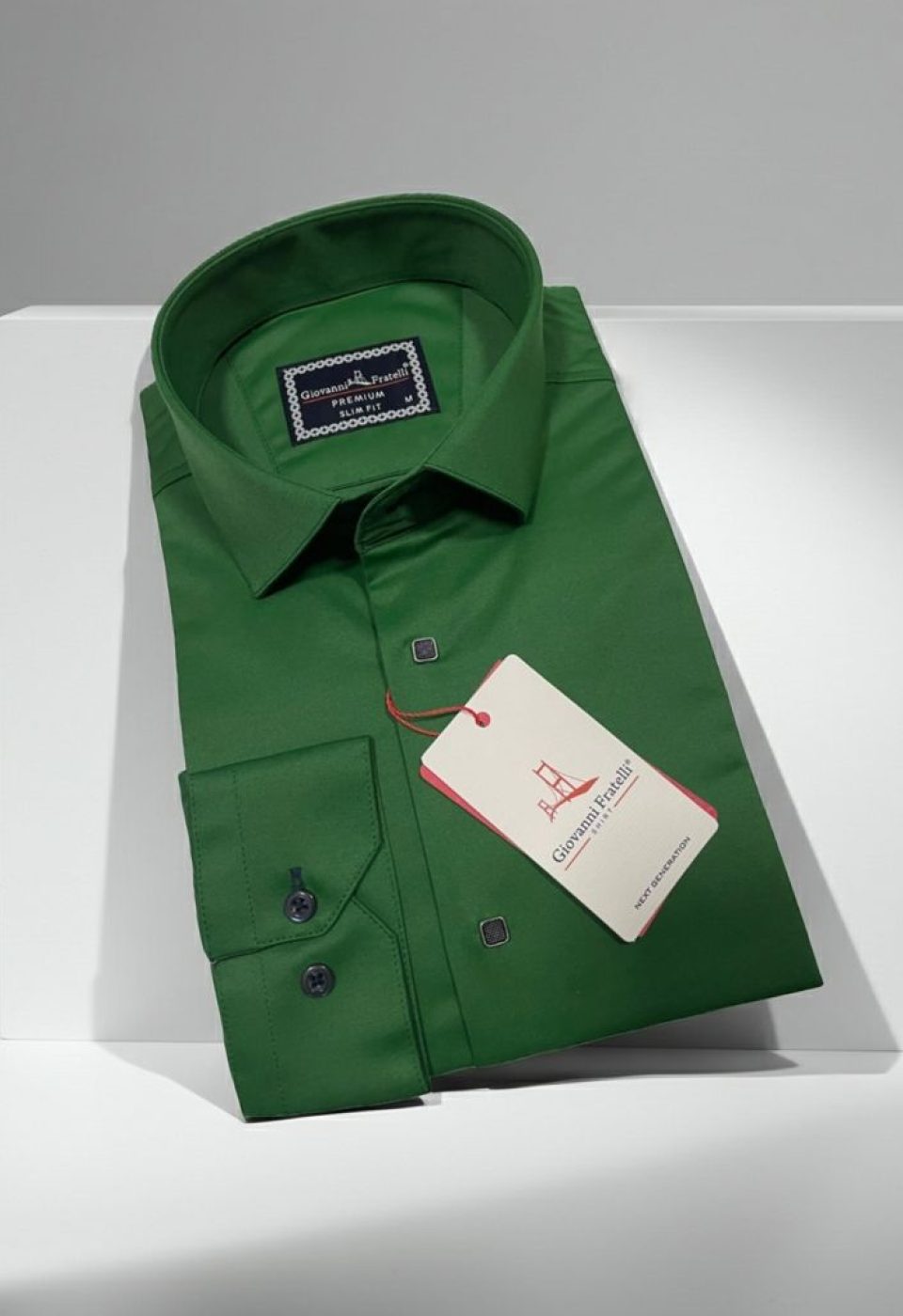 Slim Fit Uzun Kol Düz Renk Saten Erkek Gömlek 3GMK317037A40