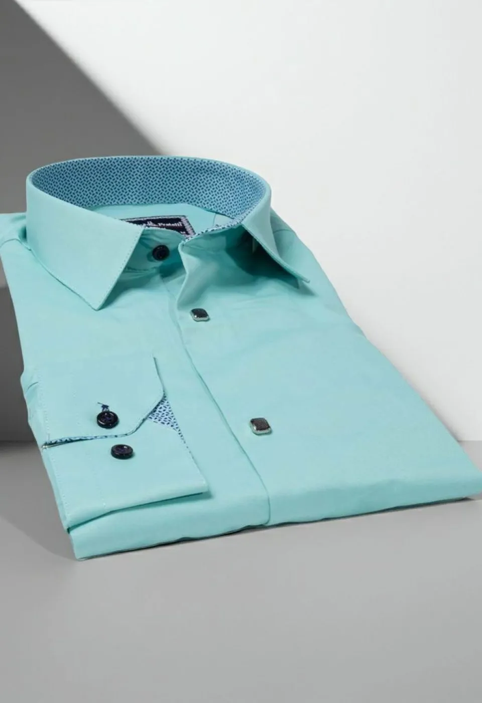 Slim Fit Uzun Kol Düz Renk Saten Erkek Gömlek 3GMK317037A50