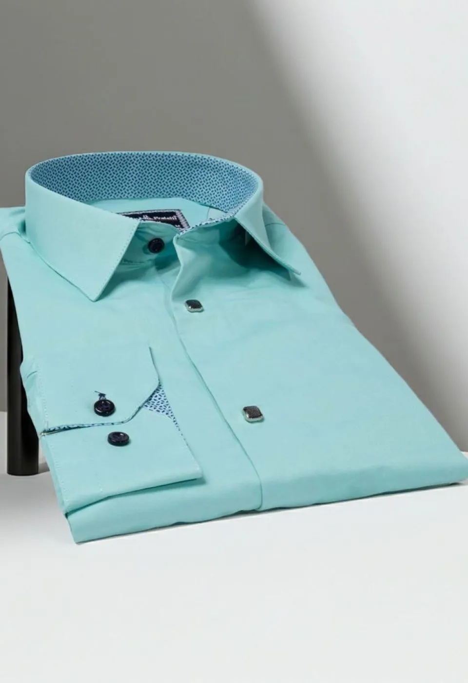 Slim Fit Uzun Kol Düz Renk Saten Erkek Gömlek 3GMK317037A50