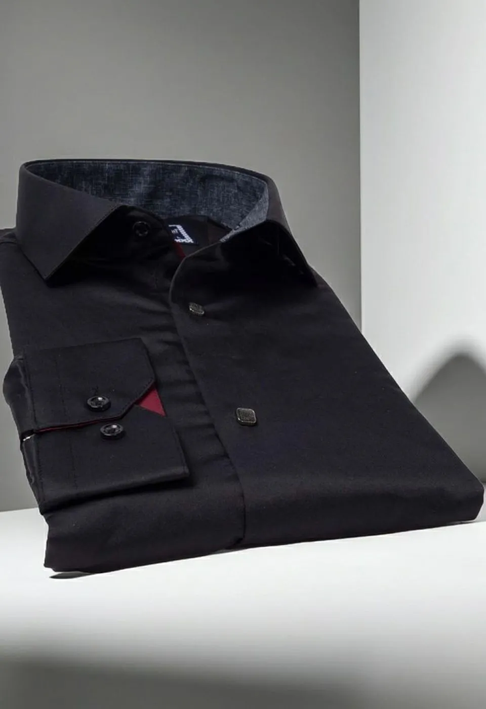 Slim Fit Uzun Kol Düz Renk Saten Erkek Gömlek 3GMK317037A61