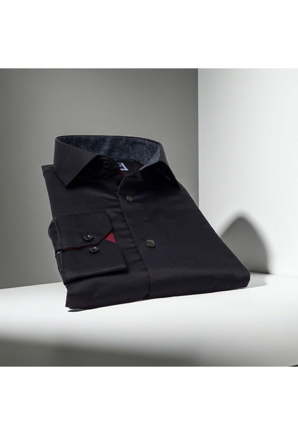 Slim Fit Uzun Kol Düz Renk Saten Erkek Gömlek 3GMK317037A61 - Giovanni Fratelli