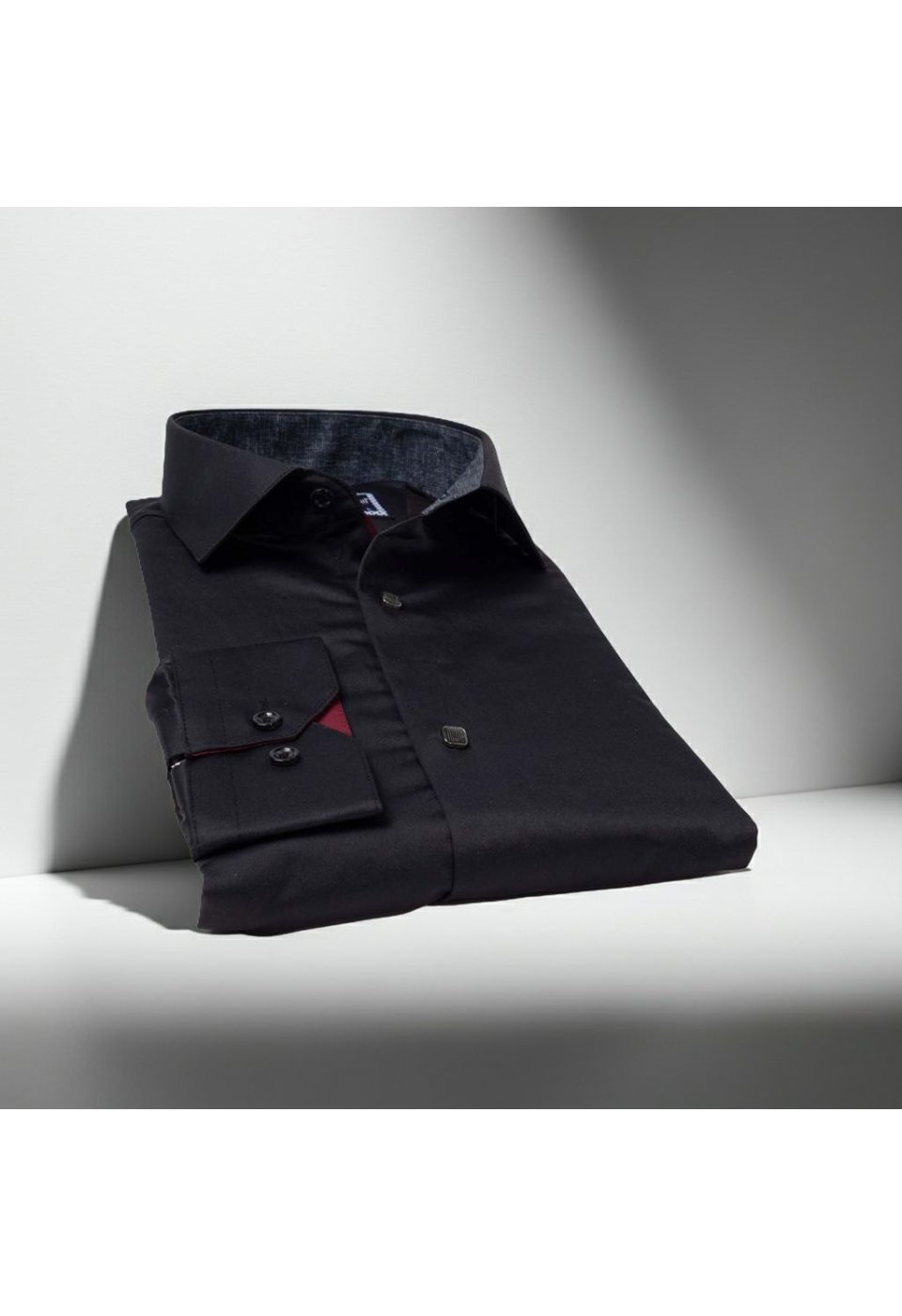 Slim Fit Uzun Kol Düz Renk Saten Erkek Gömlek 3GMK317037A61 - Giovanni Fratelli