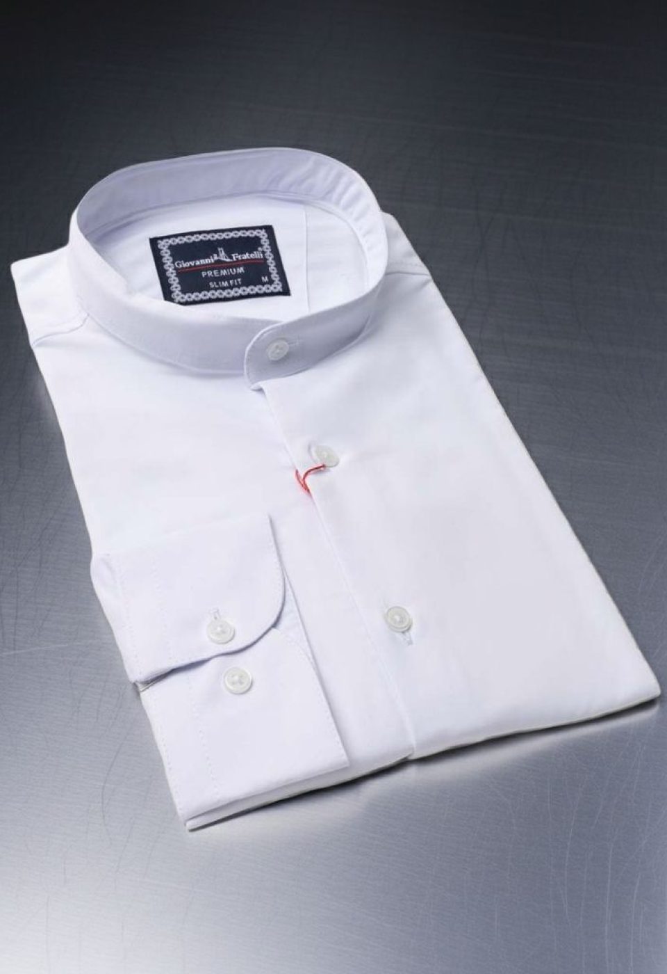Slim Fit Uzun Kol Düz Renk Saten Hakim Yaka Erkek Gömlek 3GMK317039001
