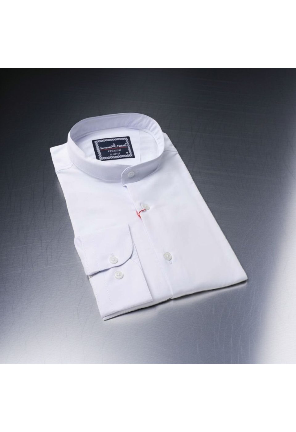 7039 CR HK SATIN 001 Slim Fit Uzun Kol Düz Renk Saten Hakim Yaka Erkek Gömlek 3GMK317039001 - Giovanni Fratelli
