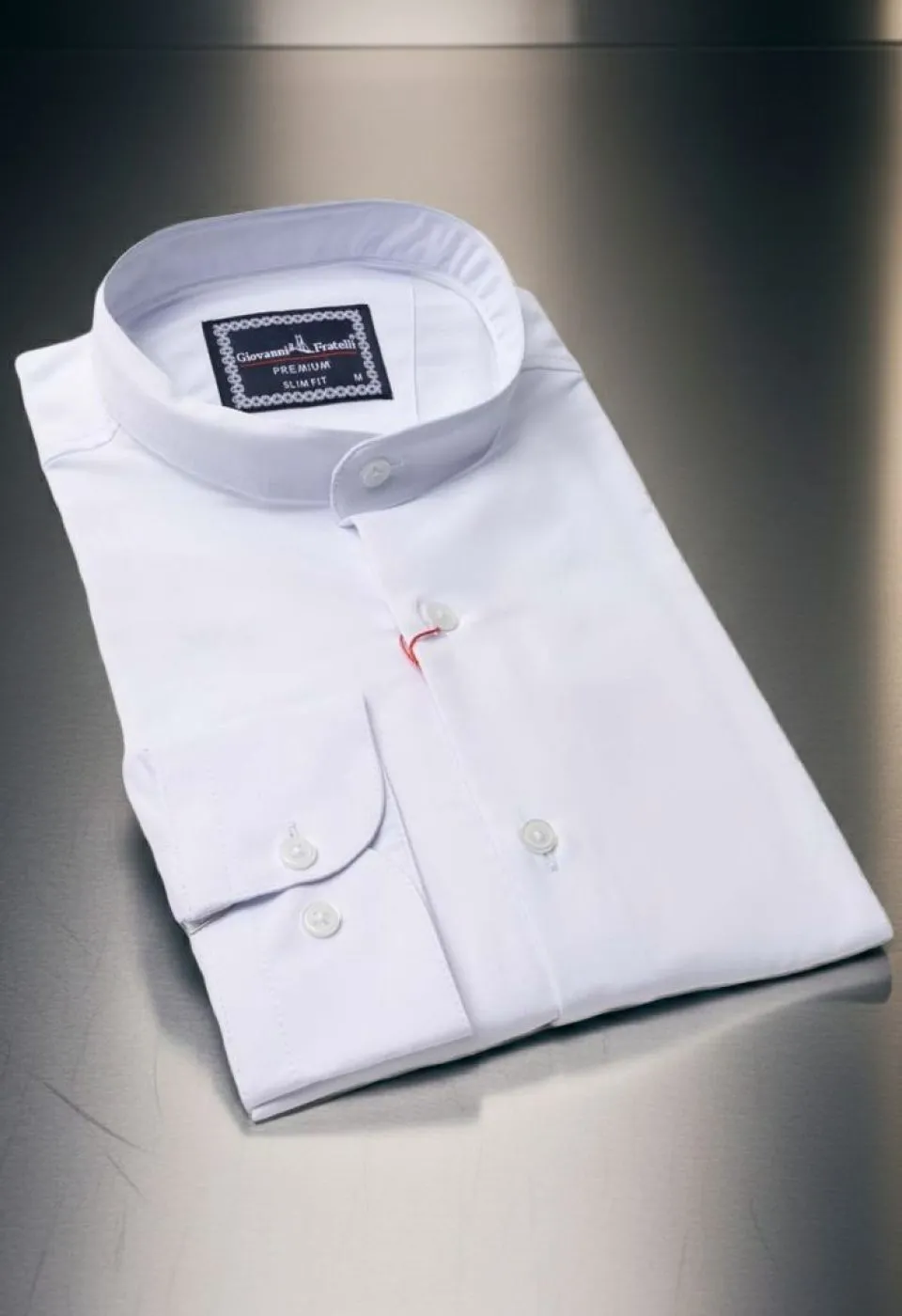 Slim Fit Uzun Kol Düz Renk Saten Hakim Yaka Erkek Gömlek 3GMK317039001