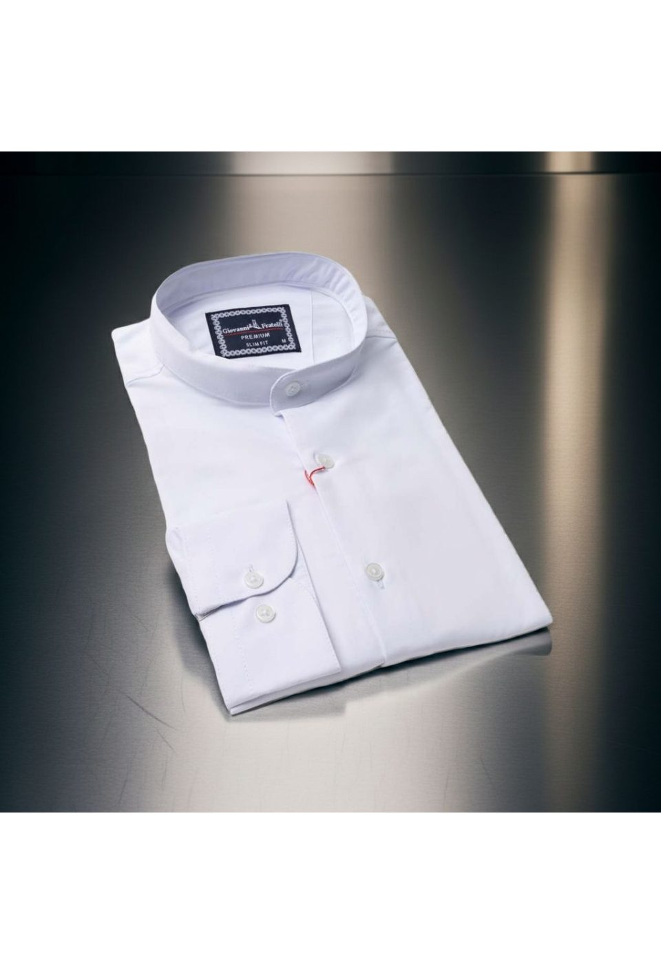 7039 CR HK SATIN 001 Slim Fit Uzun Kol Düz Renk Saten Hakim Yaka Erkek Gömlek 3GMK317039001 - Giovanni Fratelli