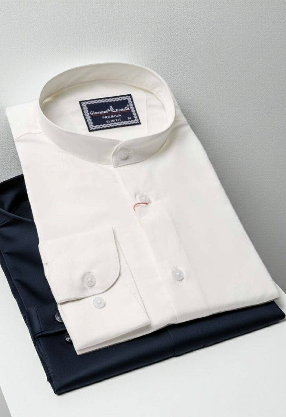 Slim Fit Uzun Kol Düz Renk Saten Hakim Yaka Erkek Gömlek 3GMK317039002