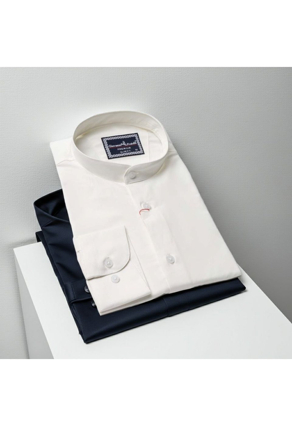 Slim Fit Uzun Kol Düz Renk Saten Hakim Yaka Erkek Gömlek 3GMK317039002 - Giovanni Fratelli