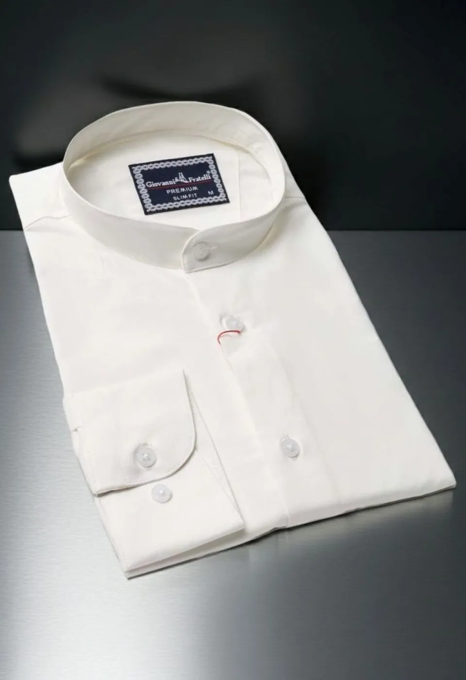 Slim Fit Uzun Kol Düz Renk Saten Hakim Yaka Erkek Gömlek 3GMK317039002