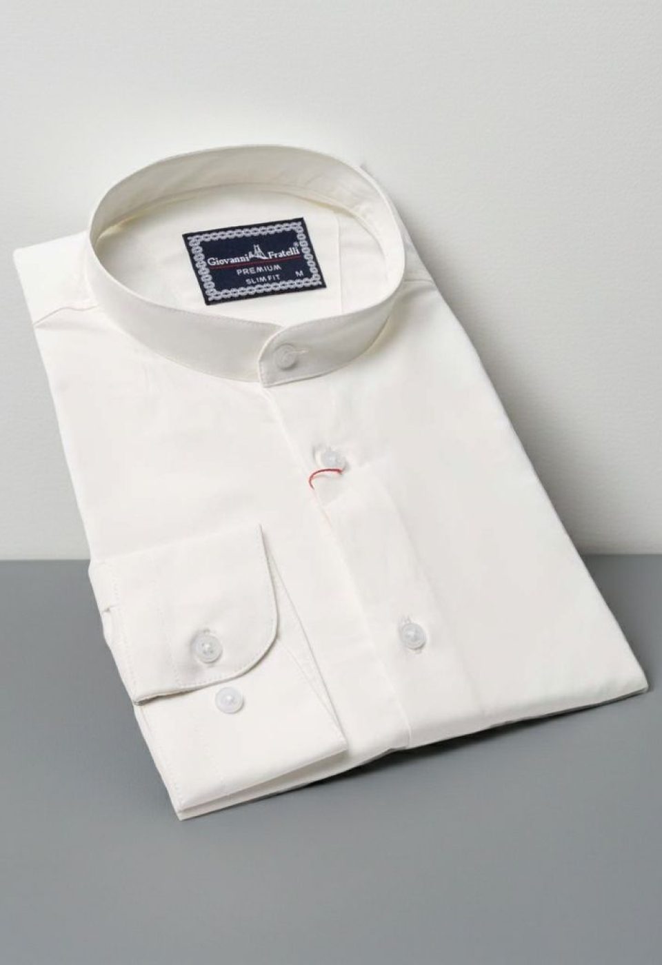Slim Fit Uzun Kol Düz Renk Saten Hakim Yaka Erkek Gömlek 3GMK317039002 - Giovanni Fratelli