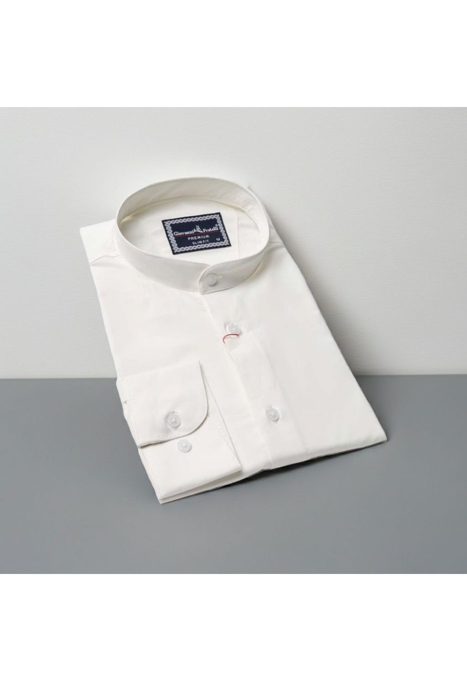Slim Fit Uzun Kol Düz Renk Saten Hakim Yaka Erkek Gömlek 3GMK317039002 - Giovanni Fratelli