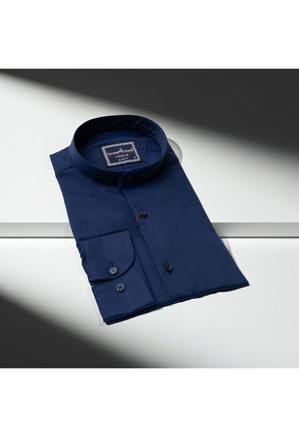Slim Fit Uzun Kol Düz Renk Saten Hakim Yaka Erkek Gömlek 3GMK317039005 - Giovanni Fratelli