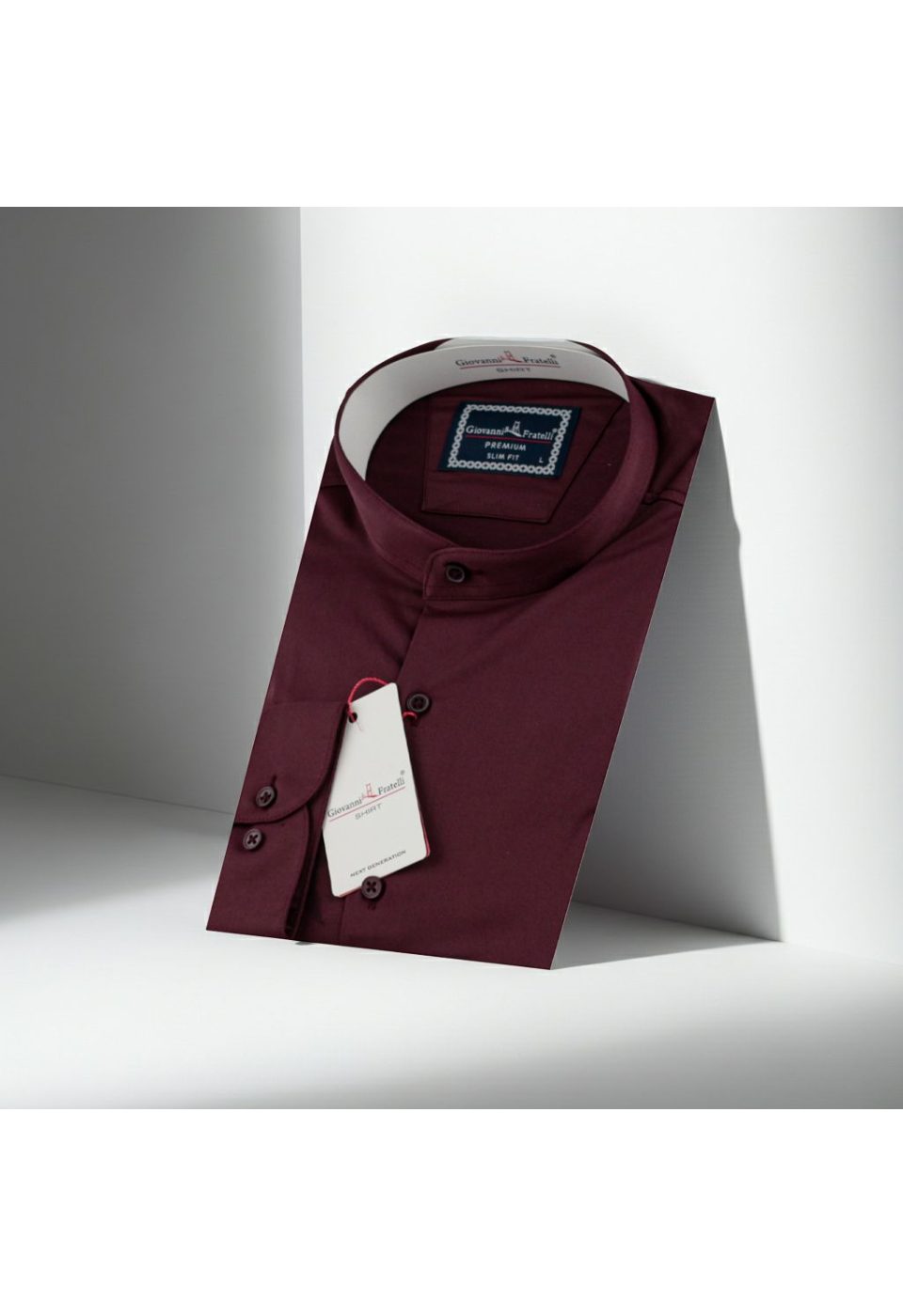 7039 CR HK SATIN 007 Slim Fit Uzun Kol Düz Renk Saten Hakim Yaka Erkek Gömlek 3GMK317039007 - Giovanni Fratelli
