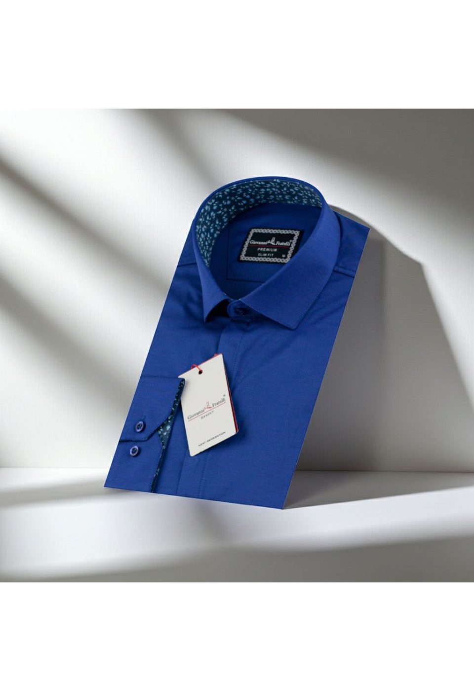 Slim Fit Uzun Kol Düz Renk Saten Erkek Gömlek 3GMK317044005 - Giovanni Fratelli