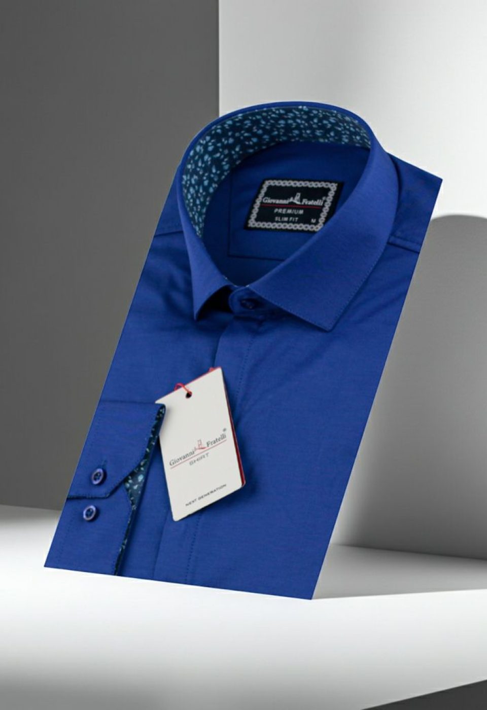 Slim Fit Uzun Kol Düz Renk Saten Erkek Gömlek 3GMK317044005