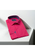 Slim Fit Uzun Kol Düz Renk Saten Erkek Gömlek 3GMK317044012 Slim Fit Uzun Kol Düz Renk Saten Erkek Gömlek 3GMK317044012