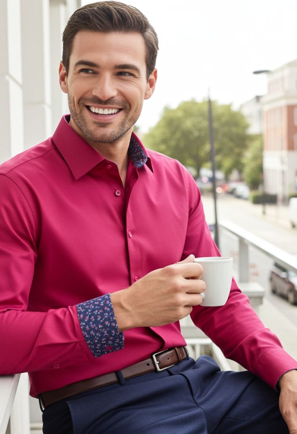 Slim Fit Uzun Kol Düz Renk Saten Erkek Gömlek 3GMK317044012 - Giovanni Fratelli