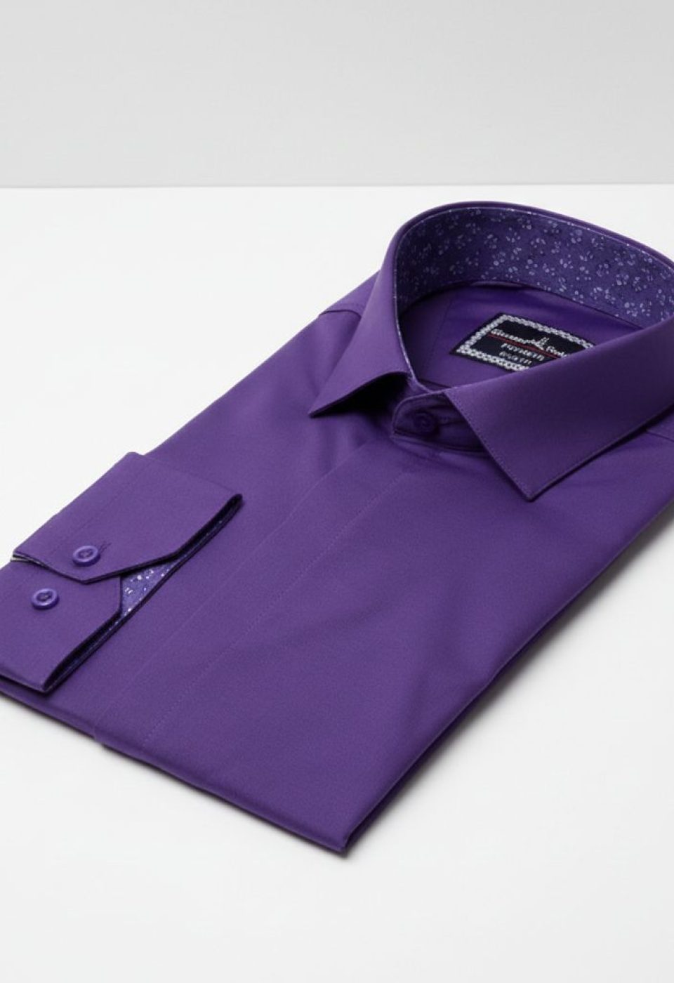 Slim Fit Uzun Kol Düz Renk Saten Erkek Gömlek 3GMK317044014 Slim Fit Uzun Kol Düz Renk Saten Erkek Gömlek 3GMK317044014
