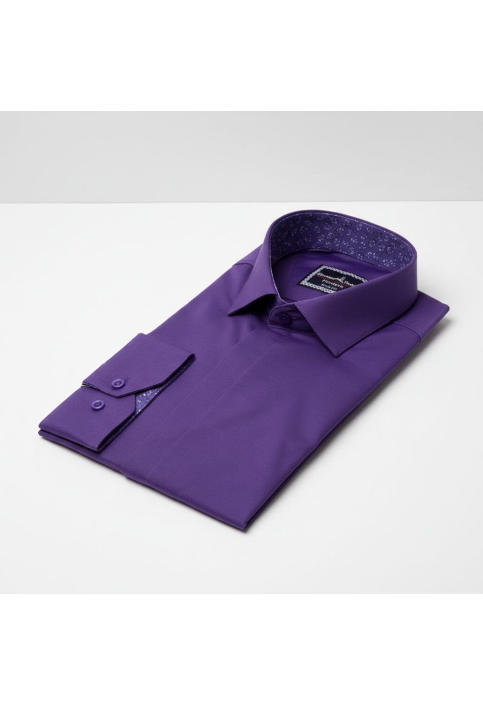 7044 CR SATIN 014 Slim Fit Uzun Kol Düz Renk Saten Erkek Gömlek 3GMK317044014 - Giovanni Fratelli