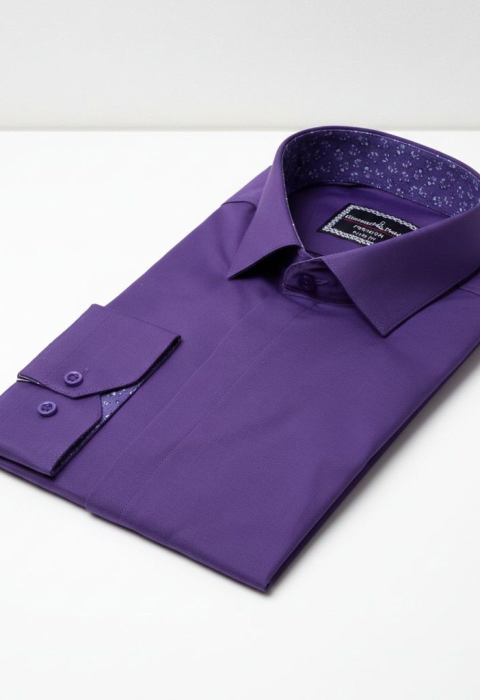 7044 CR SATIN 014 Slim Fit Uzun Kol Düz Renk Saten Erkek Gömlek 3GMK317044014 - Giovanni Fratelli