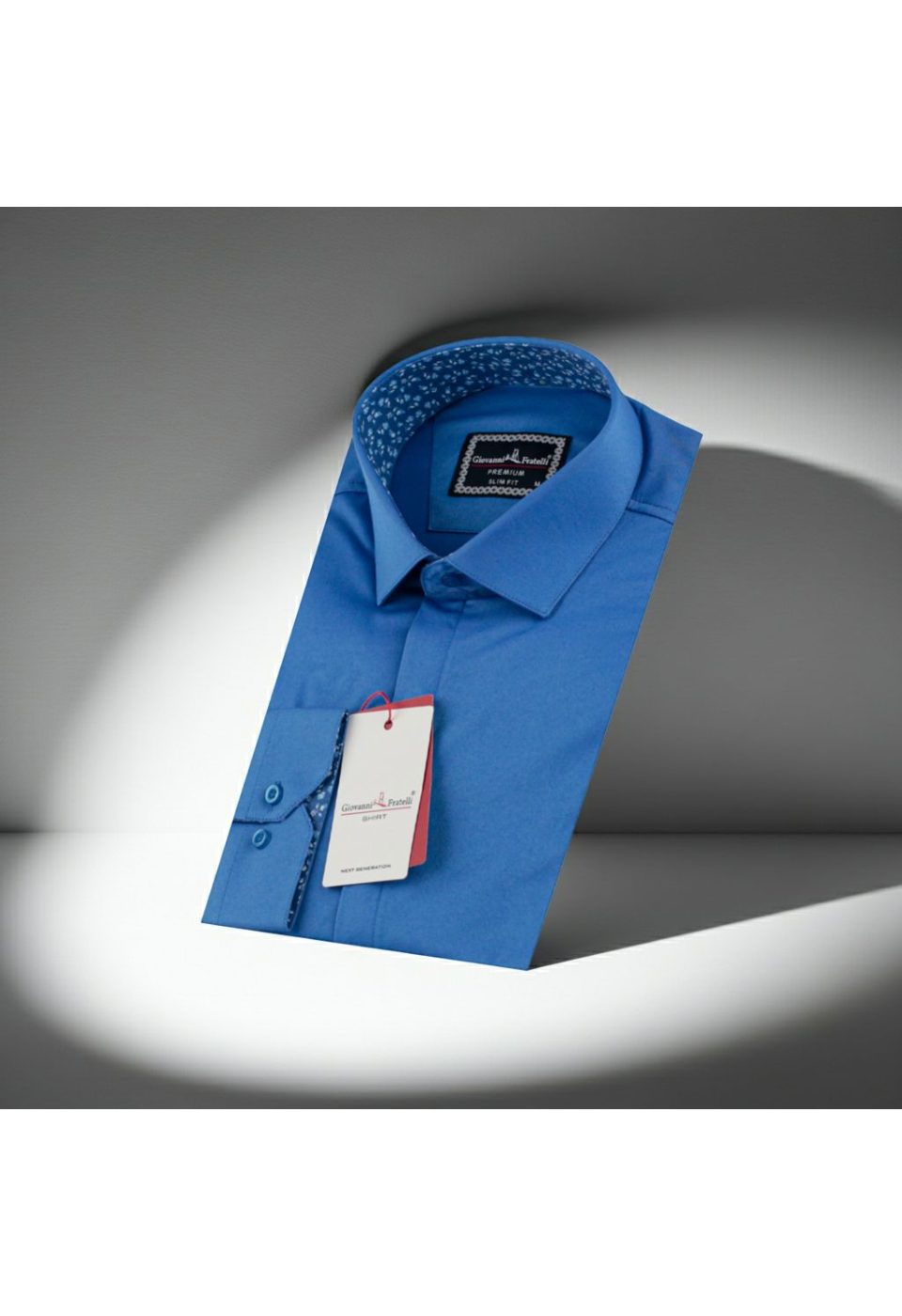 Slim Fit Uzun Kol Düz Renk Saten Erkek Gömlek 3GMK317044017 - Giovanni Fratelli