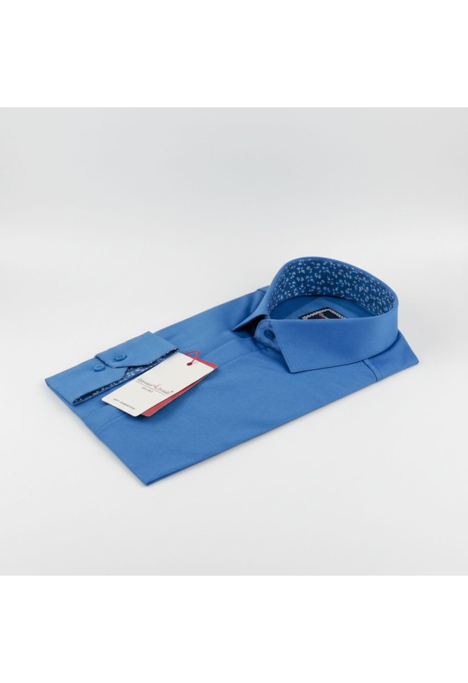 Slim Fit Uzun Kol Düz Renk Saten Erkek Gömlek 3GMK317044017 - Giovanni Fratelli