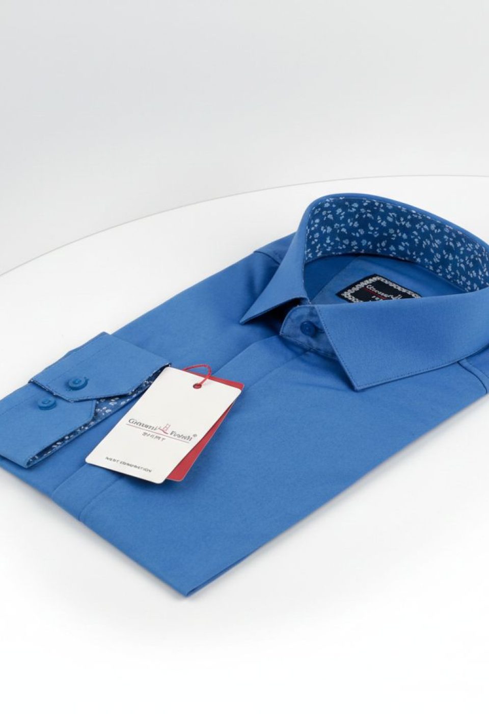 Slim Fit Uzun Kol Düz Renk Saten Erkek Gömlek 3GMK317044017 - Giovanni Fratelli