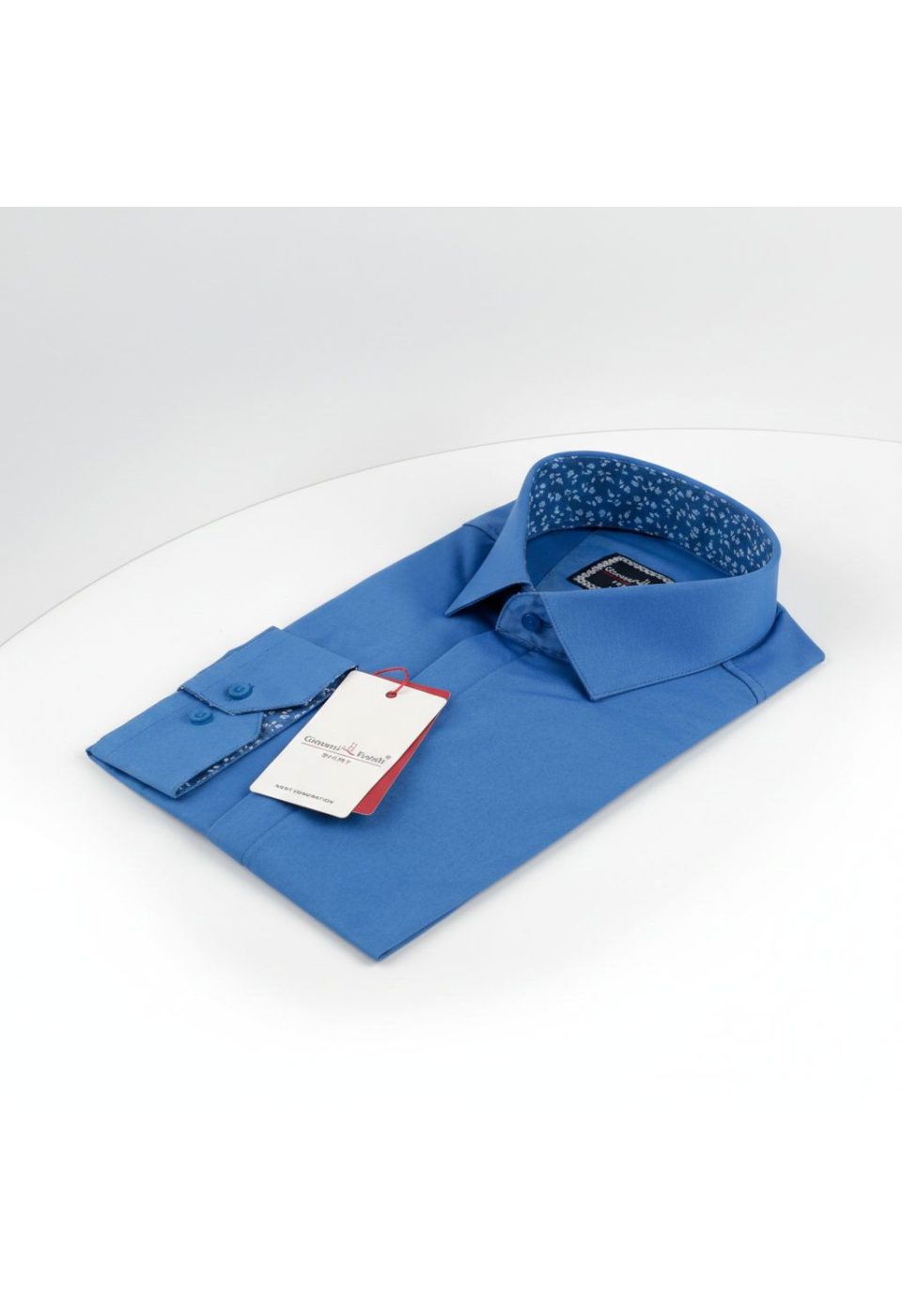 Slim Fit Uzun Kol Düz Renk Saten Erkek Gömlek 3GMK317044017 - Giovanni Fratelli