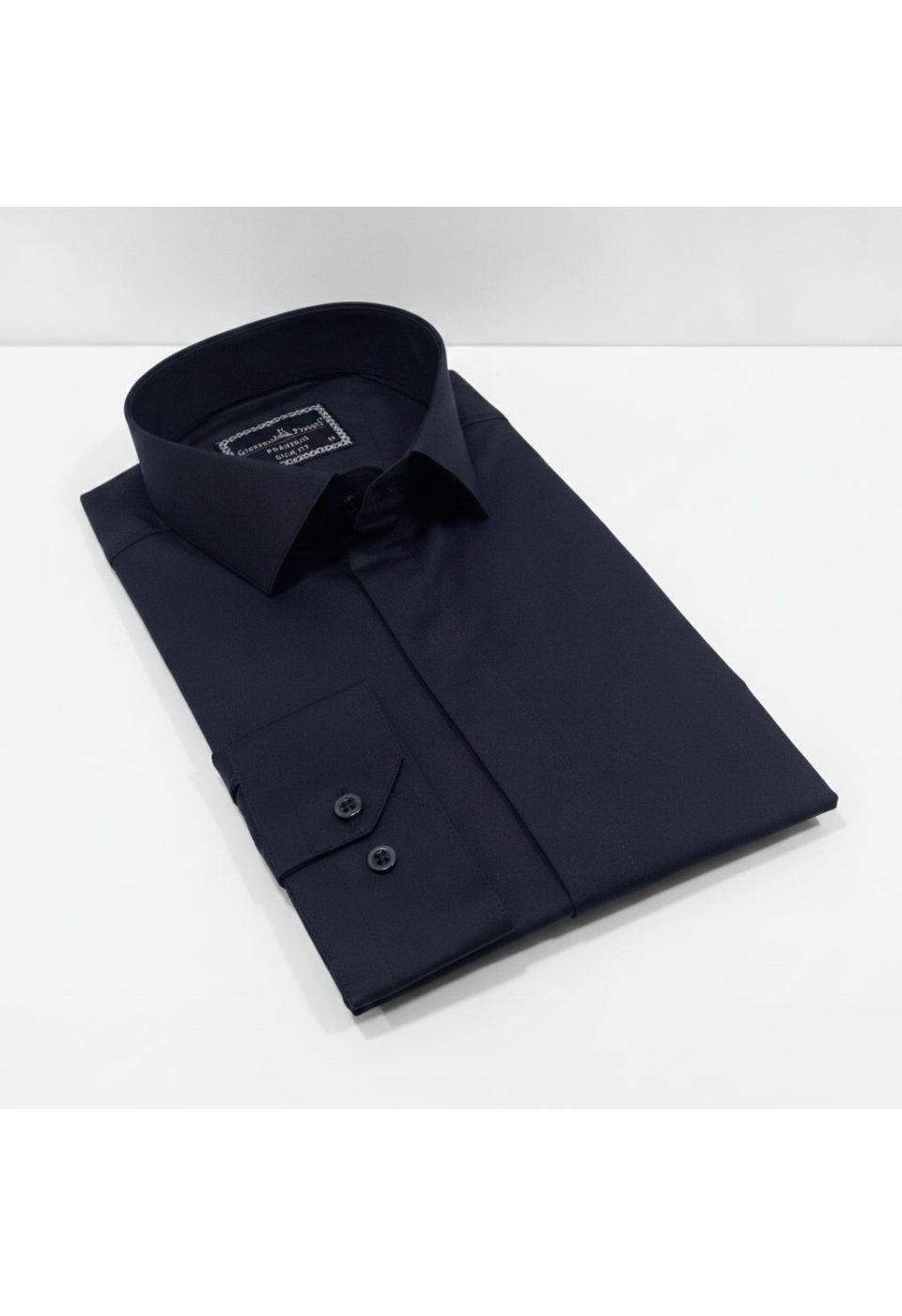 7045 CR SATIN 009 Slim Fit Uzun Kol Düz Renk Saten Erkek Gömlek 3GMK317045009 - Giovanni Fratelli