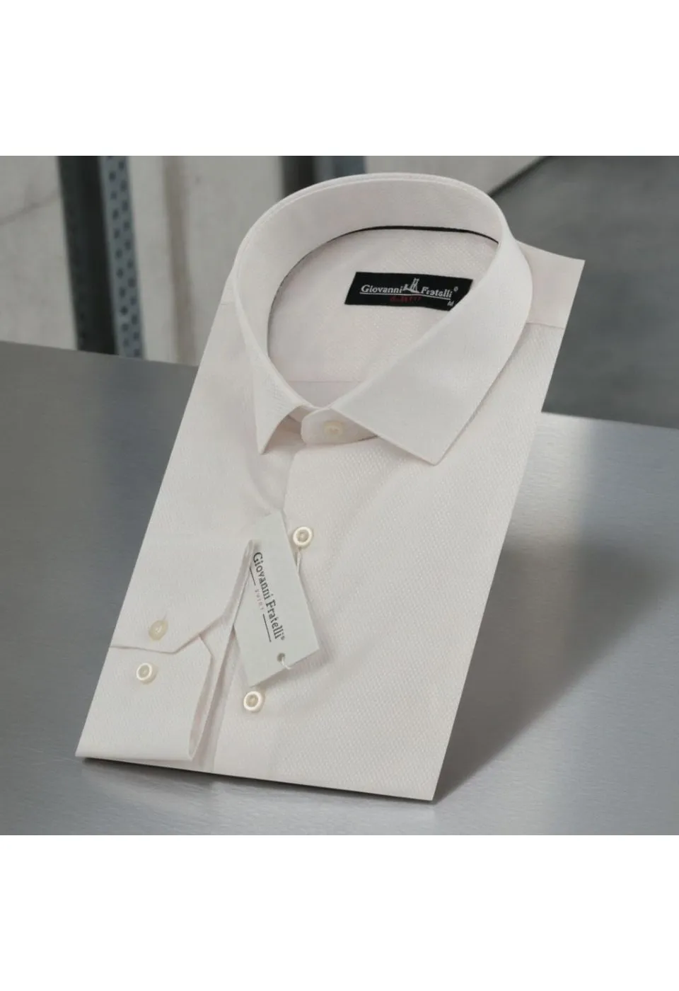 Slim Fit Uzun Kol Desenli Jakar Erkek Gömlek 0101 CR 005 - Giovanni Fratelli