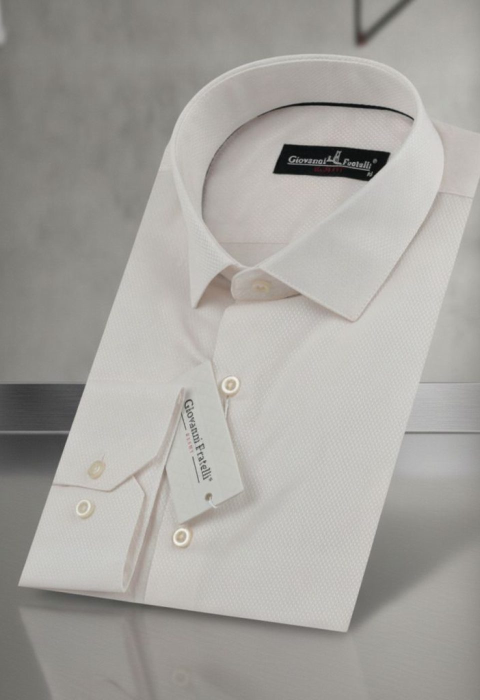 Slim Fit Uzun Kol Desenli Jakar Erkek Gömlek 0101 CR 005