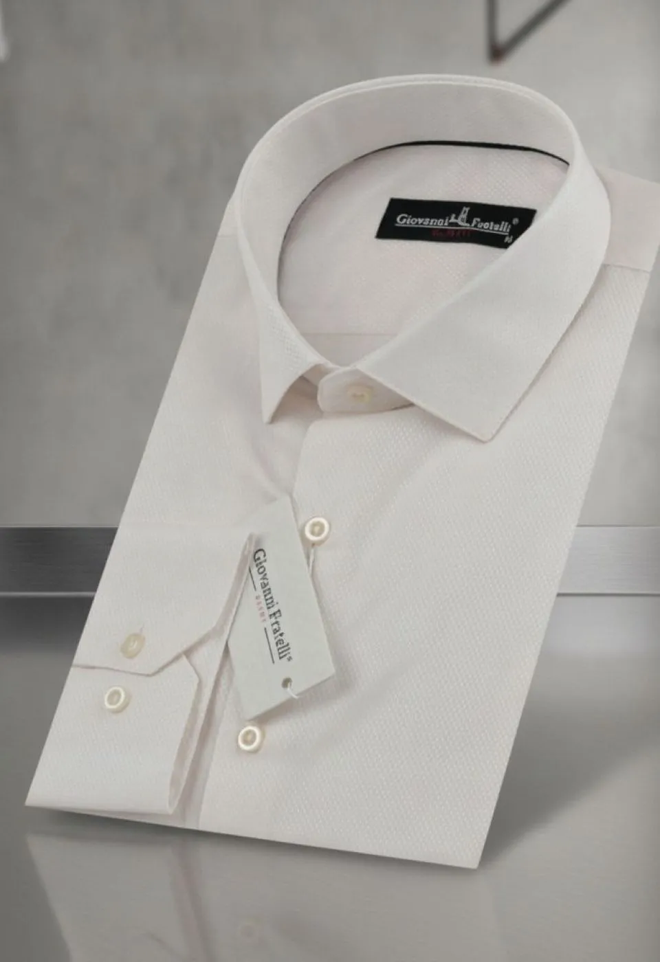 Slim Fit Uzun Kol Desenli Jakar Erkek Gömlek 0101 CR 005