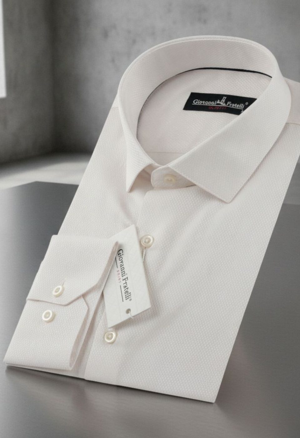 Slim Fit Uzun Kol Desenli Jakar Erkek Gömlek 0101 CR 005