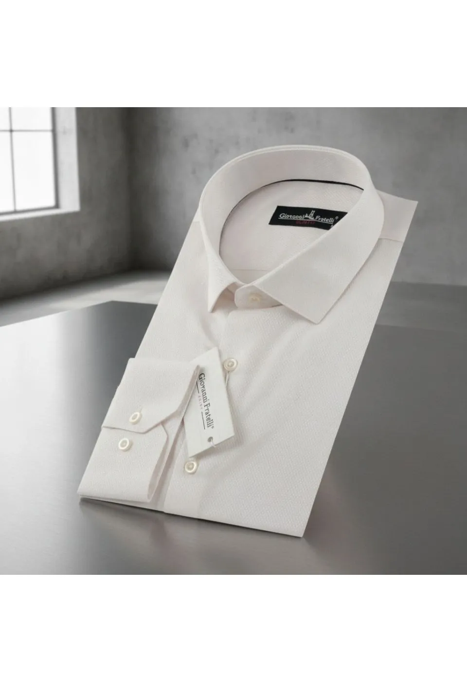 Slim Fit Uzun Kol Desenli Jakar Erkek Gömlek 0101 CR 005 - Giovanni Fratelli