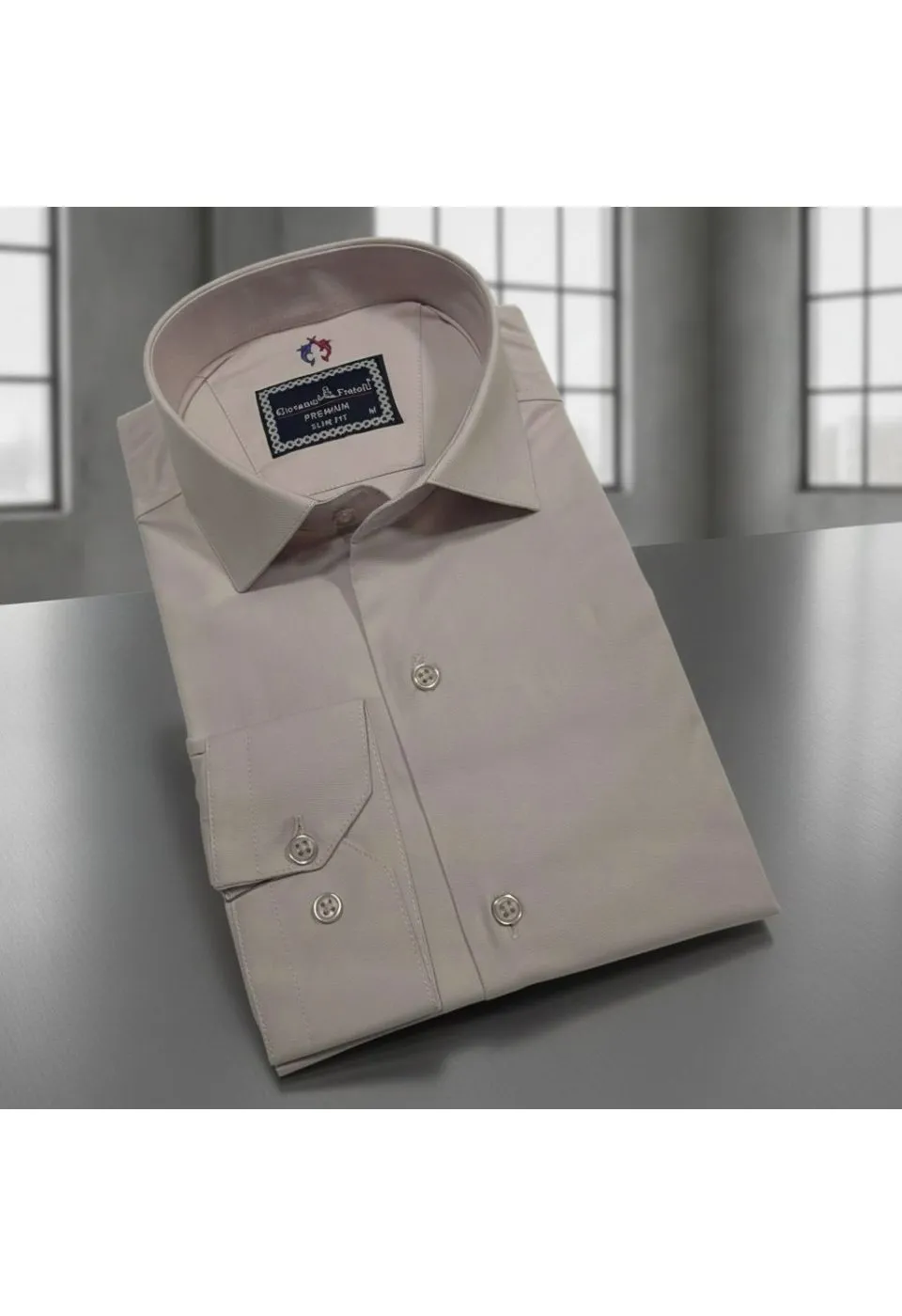 Slim Fit Uzun Kol Düz Renk Oxford Erkek Gömlek 3GMK321171029 - Giovanni Fratelli