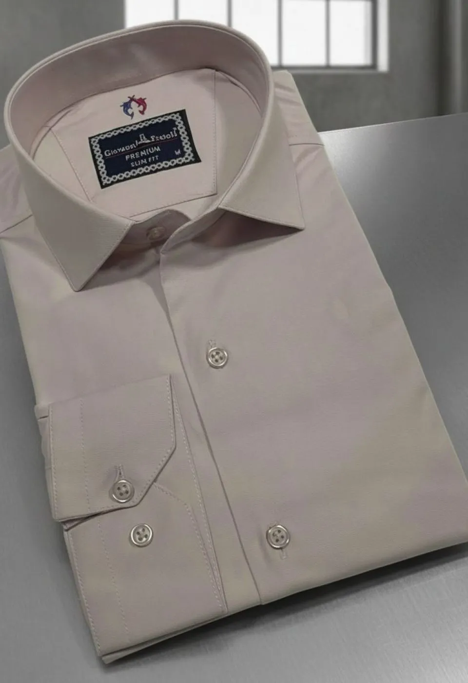 Slim Fit Uzun Kol Düz Renk Oxford Erkek Gömlek 3GMK321171029 - Giovanni Fratelli
