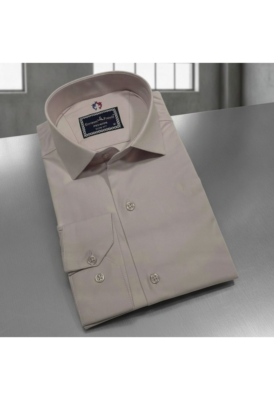 Slim Fit Uzun Kol Düz Renk Oxford Erkek Gömlek 3GMK321171029 - Giovanni Fratelli