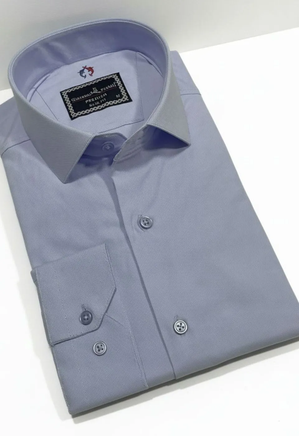1171 CR OXFORD 030 Slim Fit Uzun Kol Düz Renk Oxford Erkek Gömlek 3GMK321171030 - Giovanni Fratelli