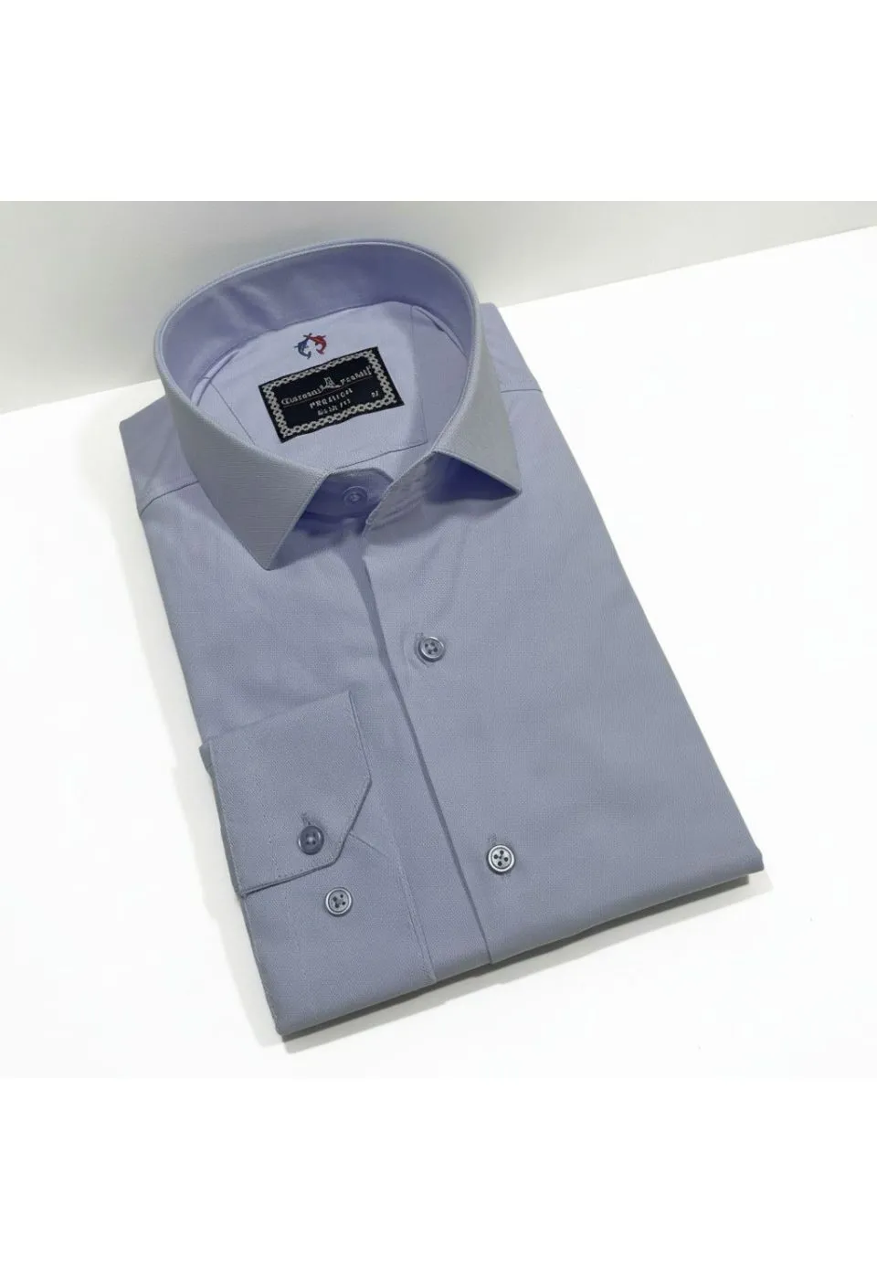 1171 CR OXFORD 030 Slim Fit Uzun Kol Düz Renk Oxford Erkek Gömlek 3GMK321171030 - Giovanni Fratelli