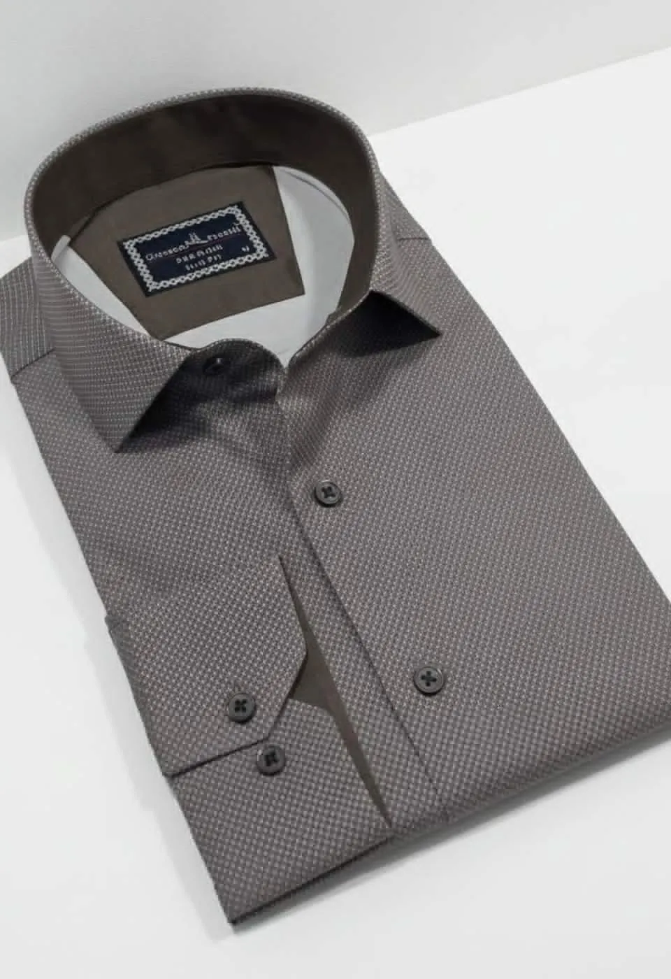 Slim Fit Uzun Kol Desenli Saten Gömlek 3GMK312478001 - Giovanni Fratelli