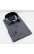 Slim Fit Uzun Kol Desenli Saten Gömlek 3GMK312478002