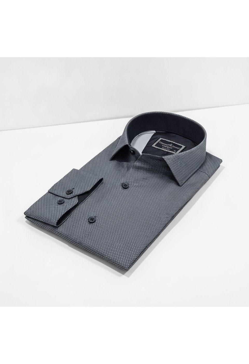 Slim Fit Uzun Kol Desenli Saten Gömlek 3GMK312478002 - Giovanni Fratelli