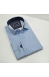 Slim Fit Uzun Kol Desenli Saten Gömlek 3GMK312478003
