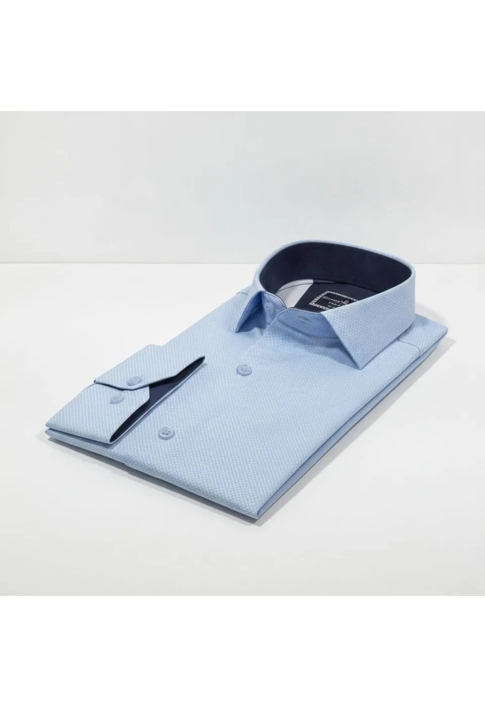 Slim Fit Uzun Kol Desenli Saten Gömlek 3GMK312478003 - Giovanni Fratelli