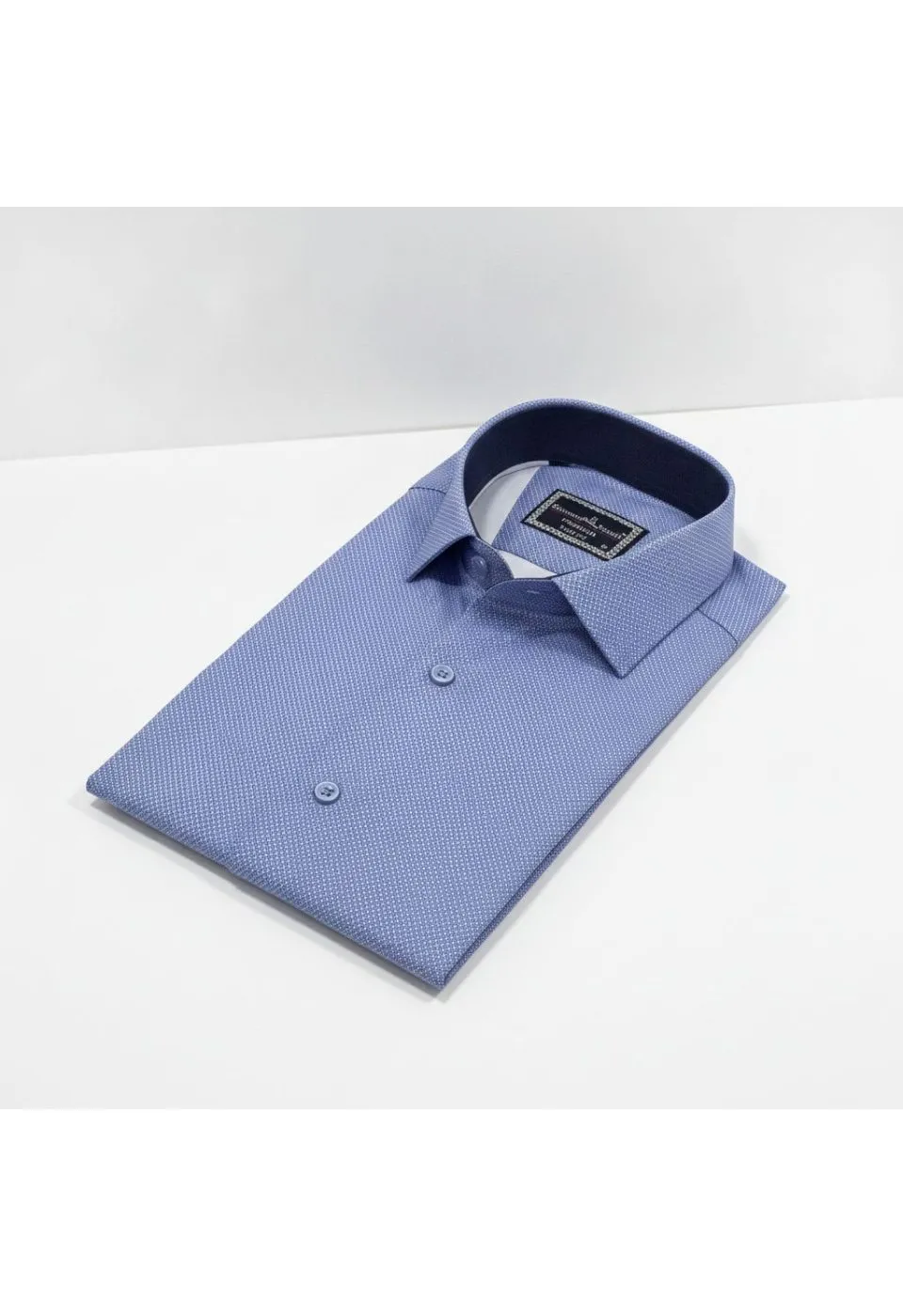 Slim Fit Uzun Kol Desenli Saten Gömlek 3GMK312478004 - Giovanni Fratelli