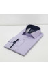 Slim Fit Uzun Kol Desenli Saten Gömlek 3GMK312478005