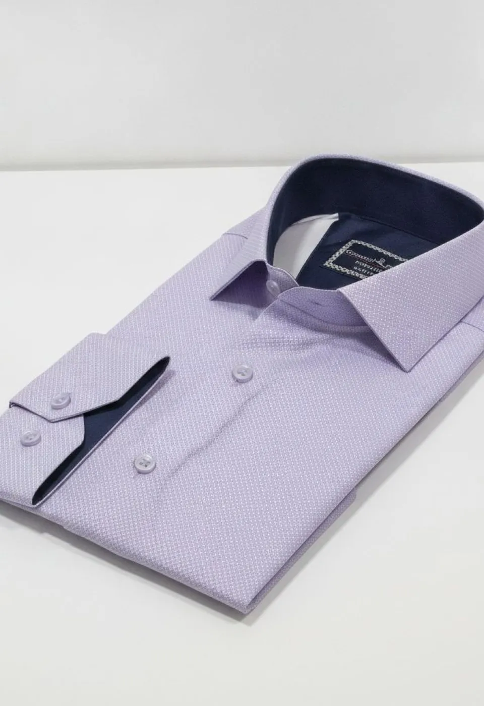 Slim Fit Uzun Kol Desenli Saten Gömlek 3GMK312478005 - Giovanni Fratelli