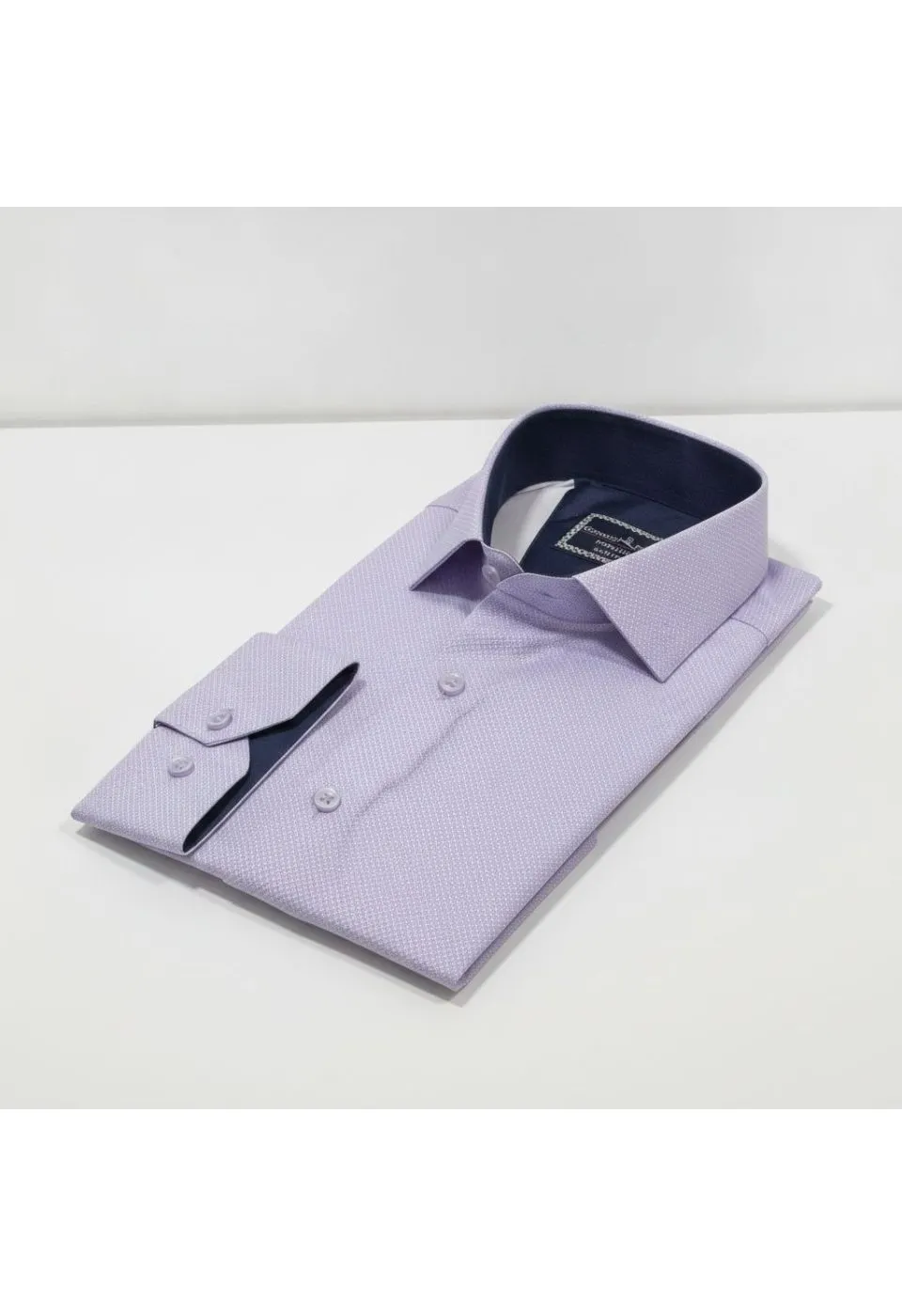 Slim Fit Uzun Kol Desenli Saten Gömlek 3GMK312478005 - Giovanni Fratelli