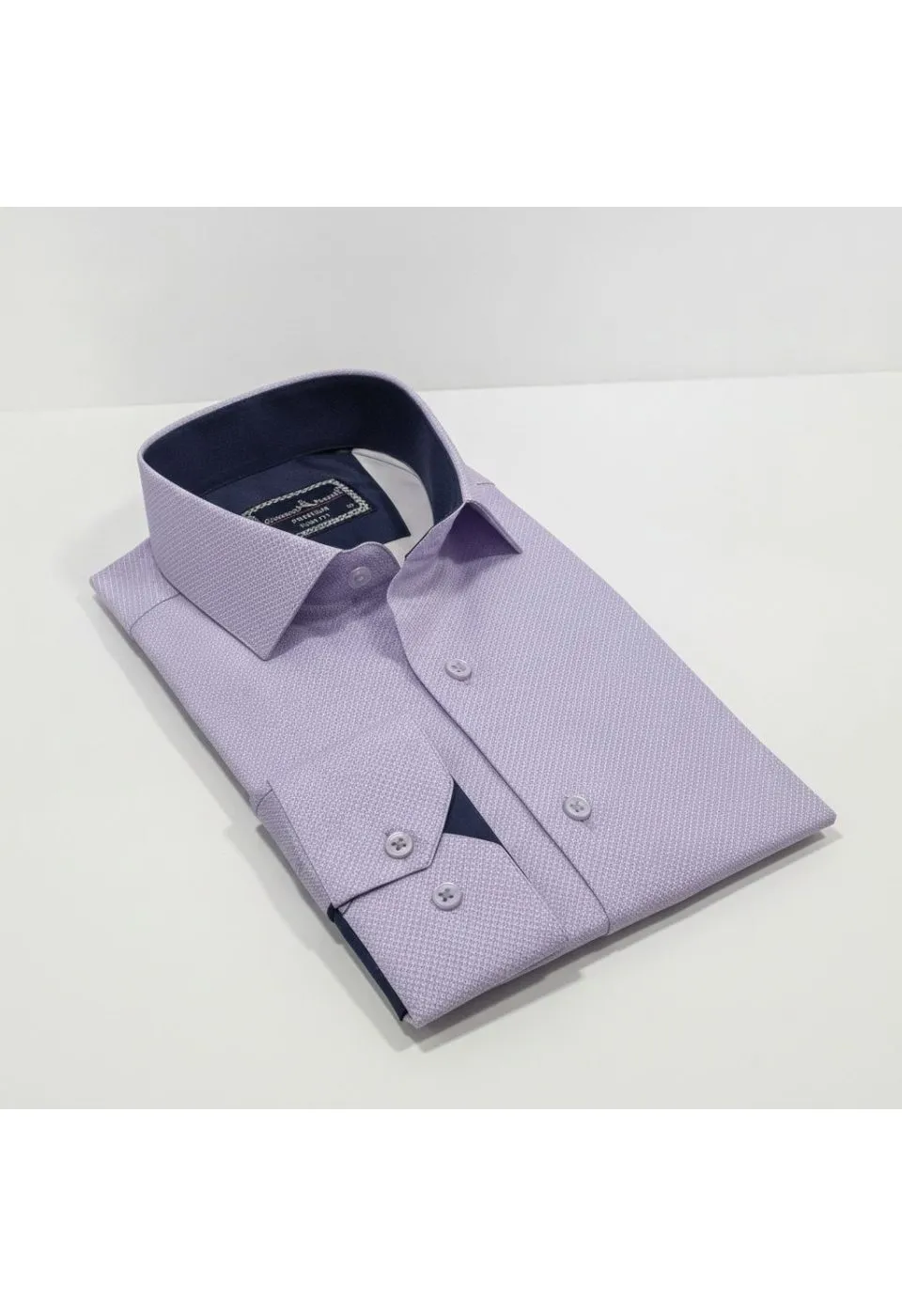 Slim Fit Uzun Kol Desenli Saten Gömlek 3GMK312478005 - Giovanni Fratelli
